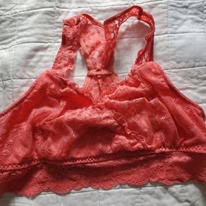 Nursing lace racerback bralette